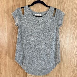 Hollister Knit Cold Shoulder Swing Hi-Lo Tank Sweater Top